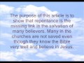 Repentance - The Missing Link