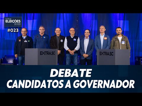 AO VIVO: Debate com os candidatos a Governador de SC
