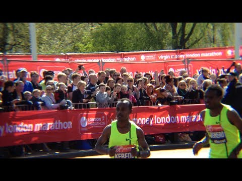 Tsegaye Kebede - Last years winner TSEGAYE. KEBEDE took 3RD IN A TIME OF 2:06:30 while AYELE ABSHERO took 4TH IN A TIME OF 2:06:31 London marathon 2014.