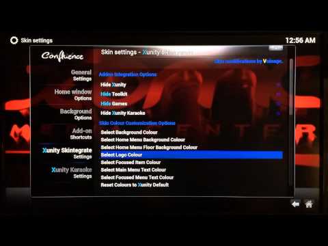 how to change xbmc skin