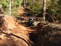 Dell climbing the Chili Bowl at Shiloh Ridge