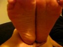 blonde and her feet