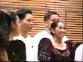 the ust singers batch 2002 performing elijah rock by moses hogan at the winner's concert of the 2002 festa musicale international choral competition in olomouc, czech republic.