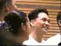 the ust singers batch 2002 performing elijah rock by moses hogan at the winner's concert of the 2002 festa musicale international choral competition in olomouc, czech republic.