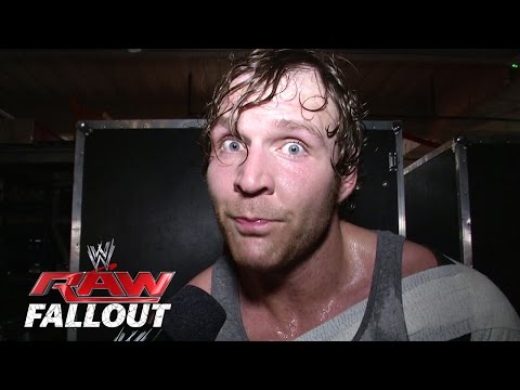 Raw - Dean Ambrose talks about his loss against Cesaro. He also has some advice for Stephanie McMahon.