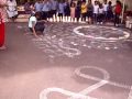 Sanjiva making the children to Learn this wonderful Art