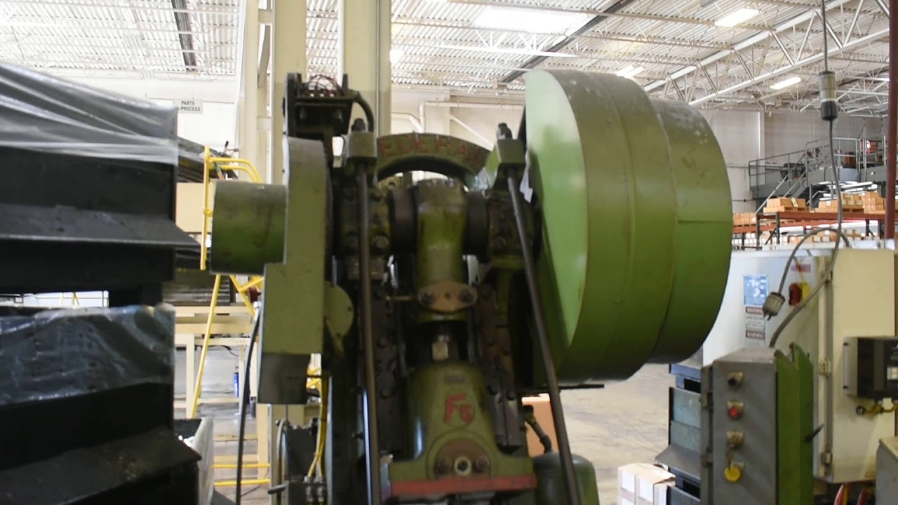 60 TON FEDERAL OBI PRESS, MODEL NO. 5, 4" STR, 12.25 SH, 2.50" ADJ, 29.50" LR X 18.50" FB BED, 90 SPM