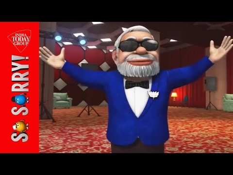 so - BJP prime ministerial candidate Narendra Modi woos voters of Varanasi with a rendition of the popular Hindi song 'Main Hoon Don'.