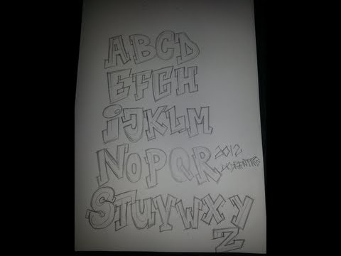 how to draw graffiti a-z