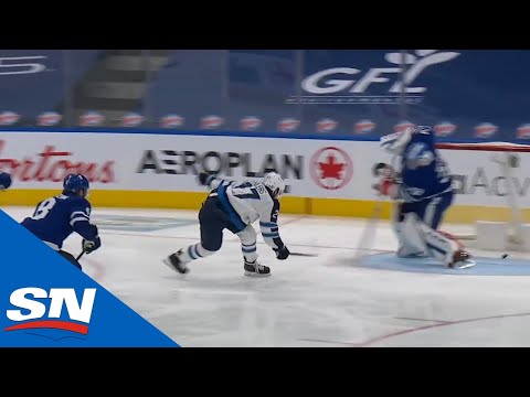 Nikolaj Ehlers Steals Puck From Mitch Marner & Pokes Puck Underneath David Rittich