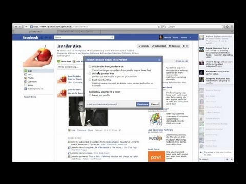 how to u block someone on facebook