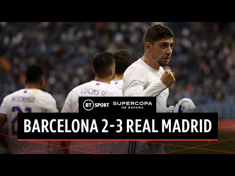 Barcelona vs Real Madrid (2-3) | Real Win El Clasico Thriller | Spanish Super Cup Highlights