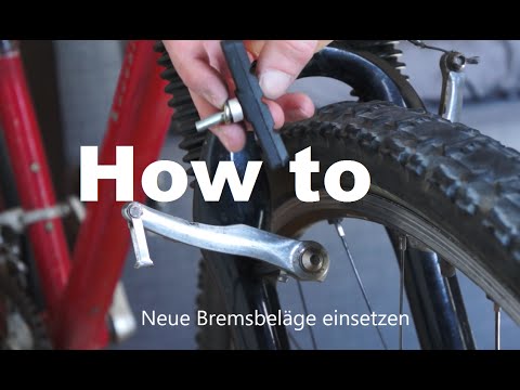 Felgenbremsbeläge V-Brake wechseln - Austauschen in 2 Minuten
