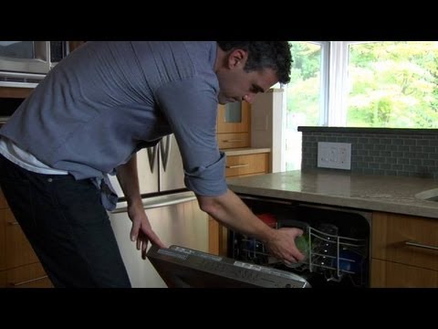 how to drain dishwasher for winter