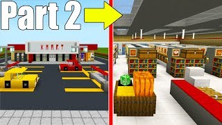 Minecraft Tutorial: How To Make A Kmart Super Market Part 2 "2019 City Tutorial"