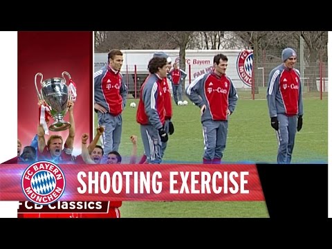 Schusstraining mit Schweinsteiger, Makaay, Ballack und Co.