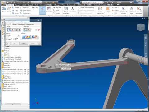 Autodesk Inventor 2012 - Assembly Constraints