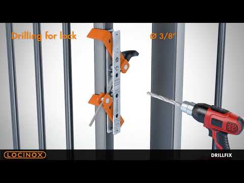Drill-Fix Drilling Jig for Industrial Gates - Locinox Installation Video