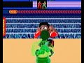 imagine my surprise to see a character from the snes punch-out!! get his start way back in the original arcade game. i guess i figured they'd have put him into the nes game or something, i dunno. he's got his signature hurricane rush move in this game, but i beat him up too fast for him to use it. i had to improvise with the music. it reminds me of the corneria theme.