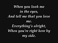 When You Look me In The Eyes-Jonas Brothers LYRICS