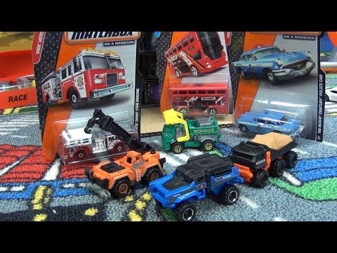 Matchbox 2014 D-Case Rumble Raider, Terrainiac New Models Garbage Gulper Too!