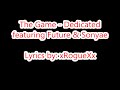 Download The Game Dedicated Future Sonyae Lyrics On Screen Mp3 Song