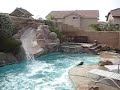 Dog loves the pool slide!
