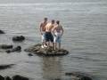 Lewis Affleck and Friends on Askam-In-Furness Pier Swimming Easter Monday 2009