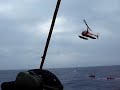 LANDING R44 IN TUNNA BOAT
