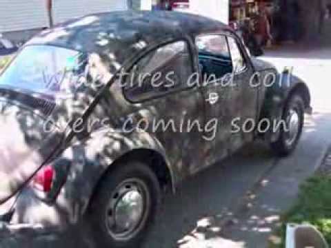 how to spray paint a vw beetle