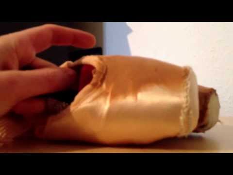 how to dye pointe shoes red