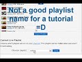 JTV Tutorial: Playlists JTV Tutorial: Playlists