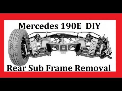 Mercedes 190E DIY rear sub frame removal