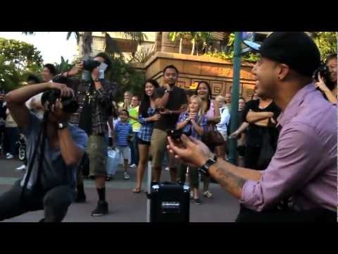 Jamin and Val flash mob wedding proposal at Downtown Disney