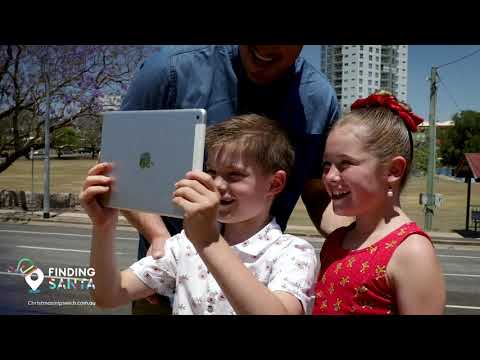 Finding Santa augmented reality trail