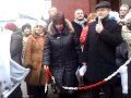 Pikieta związkowców przed siedzibą NFZ