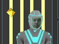 just for fun. a contribute to the movie tron. i did this just for fun as i'm experimenting and still learning to make movie as i did the artwork with adobe illustrator and photoshop, animate with flash, and a final edit with green/blue screen effects with adobe premiere. i put myself interacting briefly with bit and riding in a light cycle being chased by recognizer and the one that shoots trying to de-rez me. since i like the disney classic movie 