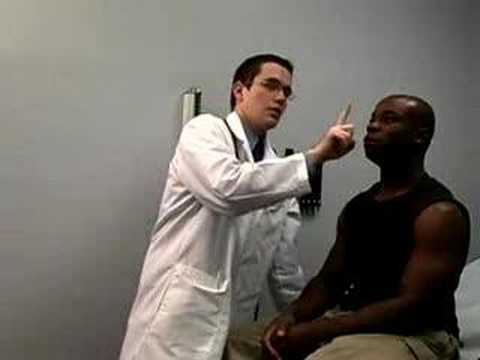 how to perform eye exam