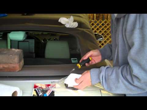 Fixing Audi convertible rear window with JB WELD…