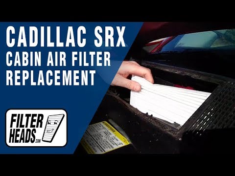 Cabin air filter replacement- Cadillac SRX