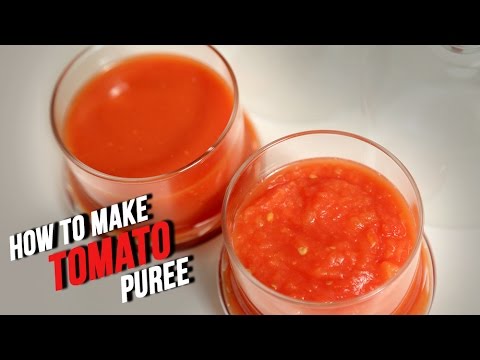 How To Make Tomato Puree | Quick Homemade Tomato Puree – Ruchi Bharani | Basic Cooking