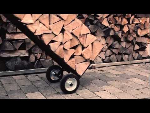 Design Brennholzwagen & Kaminholz Ständer Braendevogn | firewood trolley & firewood rack Brændevogn