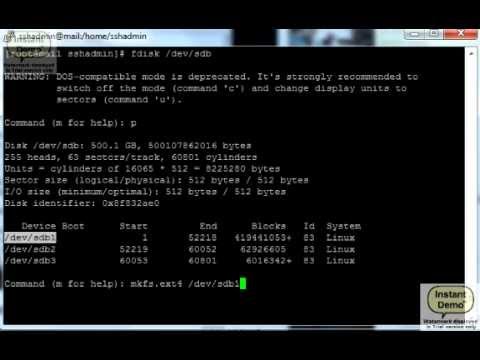 how to partition linux