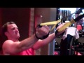 TRX Bicep Curls - Perform bicep curls while using the TRX. Complete 4 sets of 12 at a 45 degree angle.
