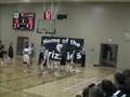 Regina Saskatchewan Baskteball Ref crashes into wall Mat