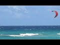 kite surfing traffic jam in aruba