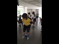 Click here to watch this video Samantha at her inline skate lesson