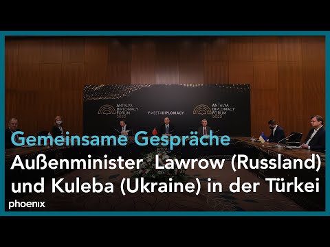 Treffen der Außenminister Lawrow (Russland) und Kul ...