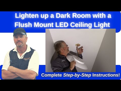 video-linktoworks-How to Install a Flush Mount LED Ceiling Light Fixture