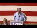Tom Harkin introduces Barack Obama at 2006 Steak Fry